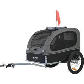 VEVOR Dog Bike Trailer, Supports up to 88 lbs, Easy Folding Frame with Quick Release Wheels, Universal Bicycle Coupler VEVOR Dog Bike Trailer, Supports up to 88 lbs, Easy Folding Frame with Quick Release Wheels, Universal Bicycle Coupler